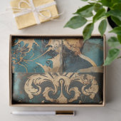 Scrapbook Damask Collage Patina Tissuepapier (Geschenk)