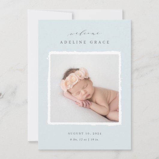Scrapbook | Faire-part de naissance photo (Devant)
