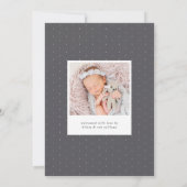 Scrapbook | Faire-part de naissance photo (Dos)