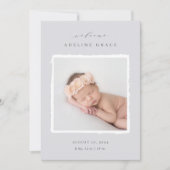 Scrapbook | Faire-part de naissance photo (Devant)