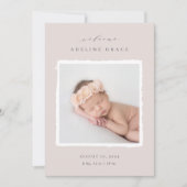 Scrapbook | Faire-part de naissance photo (Devant)