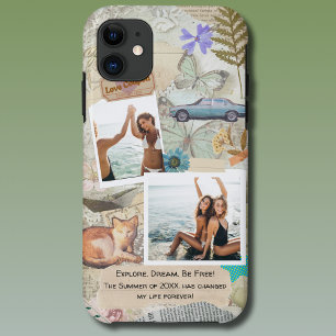  Scrapbook Fotocollage gepersonaliseerd iPhone 11 Hoesje