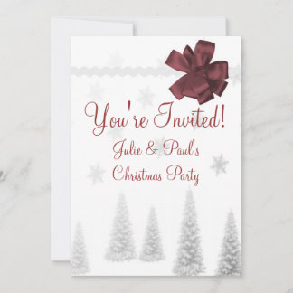Scrapbook kerstfeestelijke uitnodiging