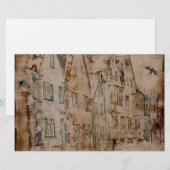  scrapbook Kunstboek Schilting Sepia Briefpapier (Voorkant / Achterkant)