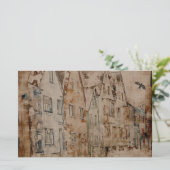  scrapbook Kunstboek Schilting Sepia Briefpapier (Staand voorkant)