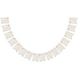 Scrapbook Paper beige Vlaggetjes