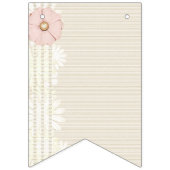 Scrapbook Paper beige Vlaggetjes (Derde vlag)