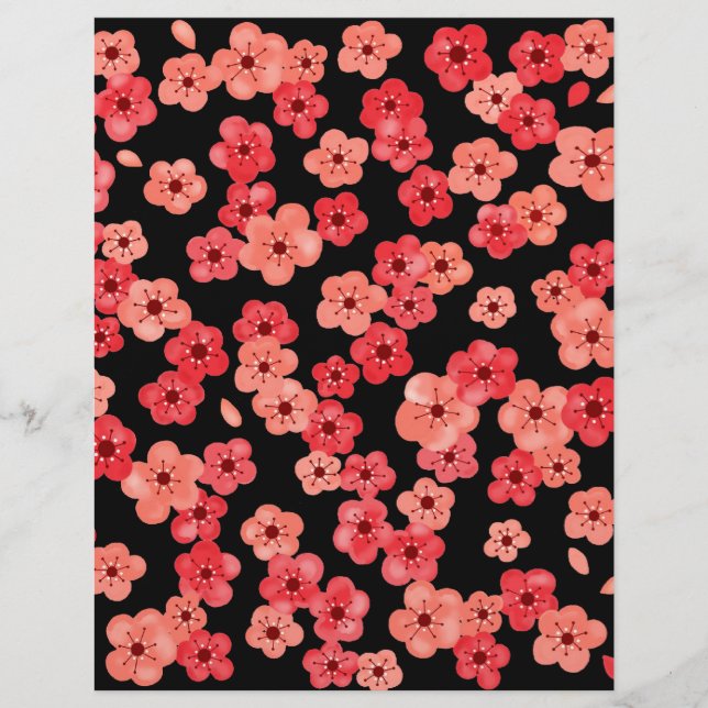 Scrapbook paper met Cherry Blossom (Voorkant)