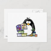 Scrapbook Penguin Briefkaart (Voorkant / Achterkant)