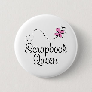 Scrapbook Queen Gift Ronde Button 5,7 Cm