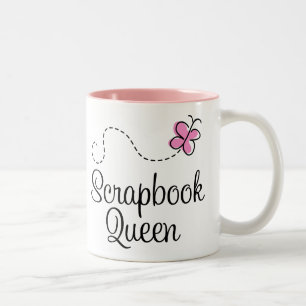 Scrapbook Queen Gift Tweekleurige Koffiemok
