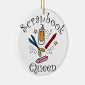 Scrapbook Queen Keramisch Ornament (Rechts)