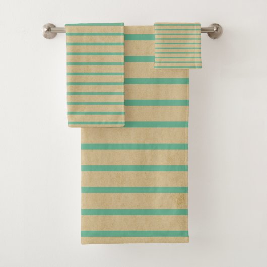 Scrapbook rustique moderne rayures chic Brown Vert (En situation)
