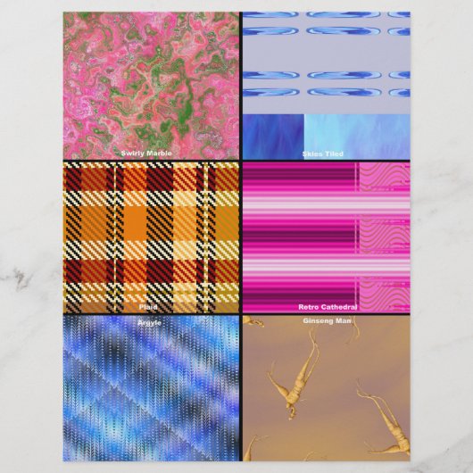 Scrapbook Sampler Bulk Scrapbook Paper Pages Flyer (Voorkant)