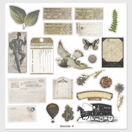  Scrapbook Stickers  Ephemera (Vel)