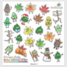 Scrapbook Stickers | Natuur PAL-Collectie | 25 PC