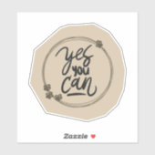 Scrapbook Style Motivation Quote Stickers (Vel)