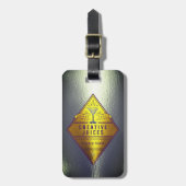 Scrapbooker Silver "Creative Juices" Bagagelabel (Voorkant verticaal)