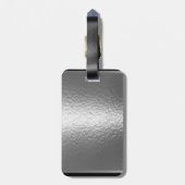 Scrapbooker Silver "Creative Juices" Bagagelabel (Achterkant verticaal)