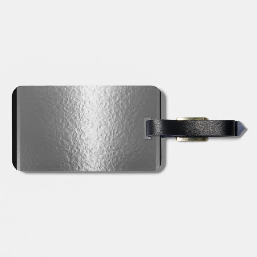 Scrapbooker Silver "Creative Juices" Bagagelabel (Achterkant horizontaal)