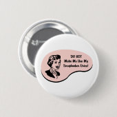Scrapbooker Voice Ronde Button 5,7 Cm (Voorkant /achterkant)