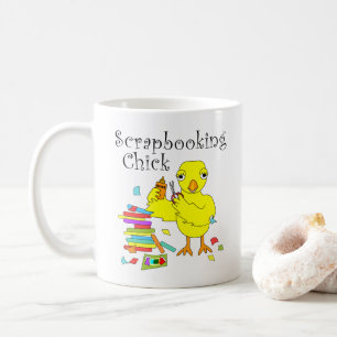 Scrapbooking chick tekst koffiemok