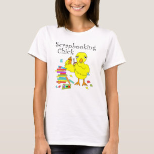 Scrapbooking chick tekst t-shirt
