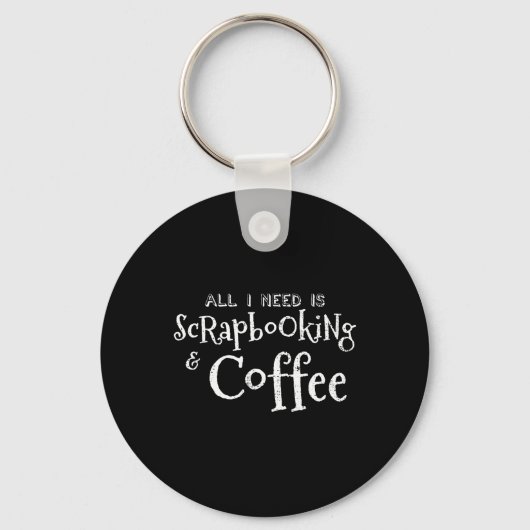 Scrapbooking Coffee Sleutelhanger (Voorkant)