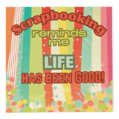 Scrapbooking herinnert me eraan dat het leven goed kubus (Voorkant)