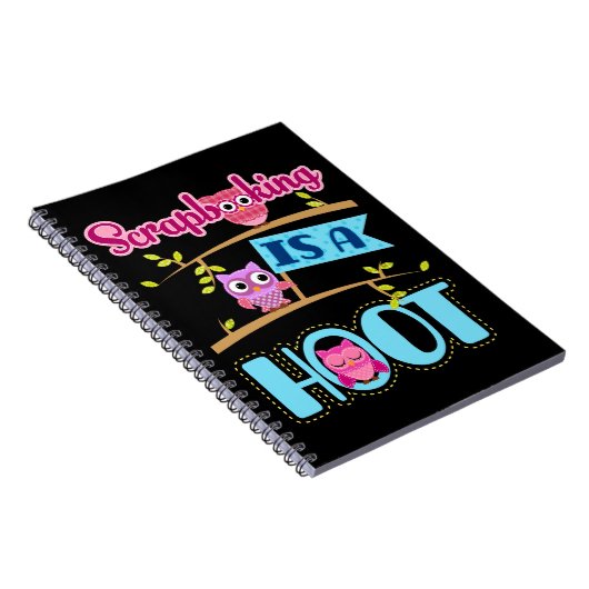 Scrapbooking is een Hoot Scrapbooker Scrapbook Notitieboek (Rechterzijde)