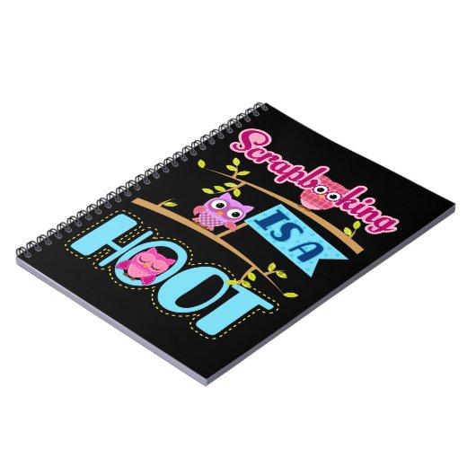 Scrapbooking is een Hoot Scrapbooker Scrapbook Notitieboek (Linkerzijde)