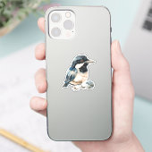Scrapbooking Magpie Bird Sticker (Telefoon)