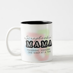 Scrapbooking Mama Tweekleurige Koffiemok