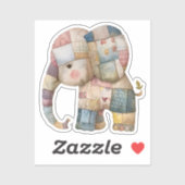 Scrapbooking Olifant Sticker (Vel)