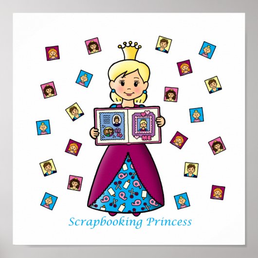 Scrapbooking Princess Poster (Voorkant)