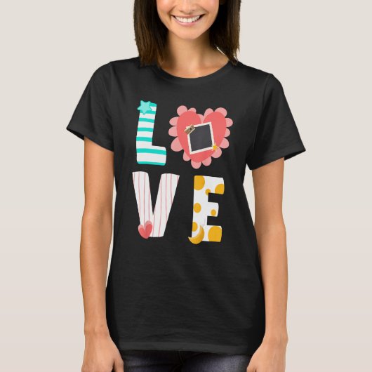 Scrapbooking Scrapbooker LOVE T-shirt (Voorkant)