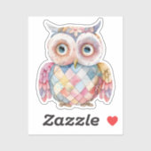 Scrapbooking Uil Vogel Sticker (Vel)