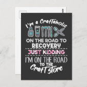 Scrapbooking-verslaving Handgemaakte Craftaholic S Briefkaart (Voorkant / Achterkant)