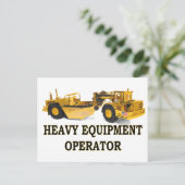 SCRAPER EARTH MOVER BRIEFKAART (Staand voorkant)