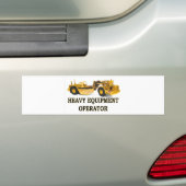 SCRAPER EARTH MOVER BUMPERSTICKER (Op auto)
