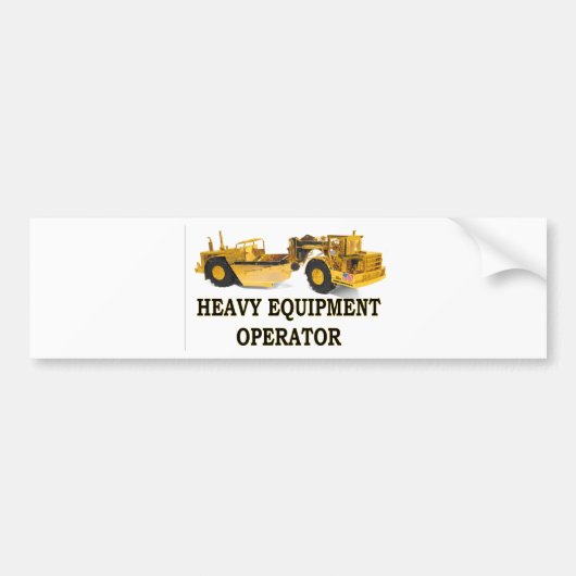 SCRAPER EARTH MOVER BUMPERSTICKER (Voorkant)