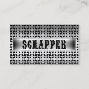 Scrapper Metal Look Visitekaartje