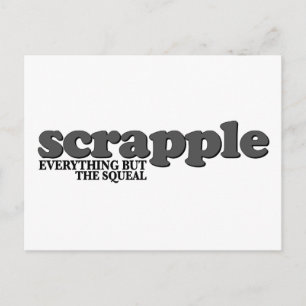 Scrapple Squeal Briefkaart