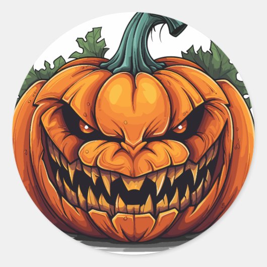 Scrary Citrouille, Sticker Halloween (Devant)