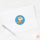 Scratch Cat Sticker (blauw) (Envelop)