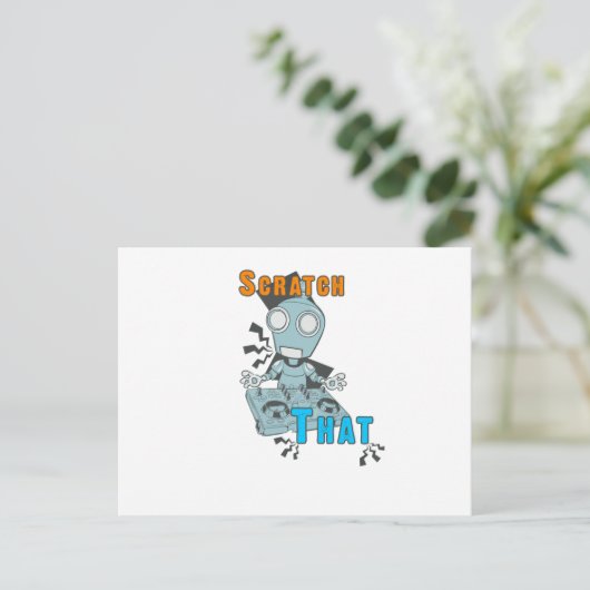 Scratch dat briefkaart (Staand voorkant)
