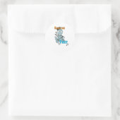 Scratch dat ronde sticker (Tas)