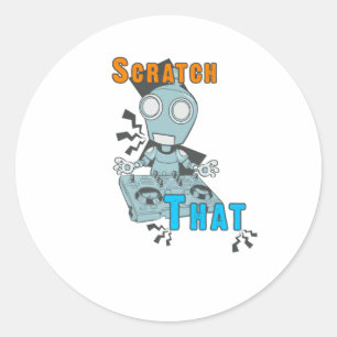 Scratch dat ronde sticker