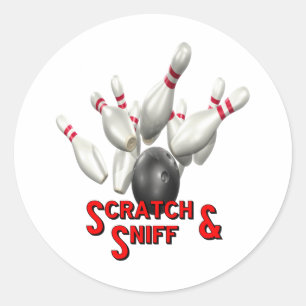 Scratch en Sniff Ronde Sticker