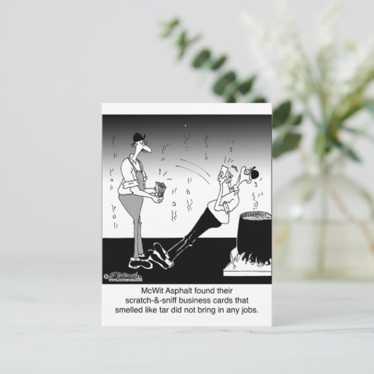 Scratch- en Sniff-Visitekaartjes Briefkaart (Staand voorkant)